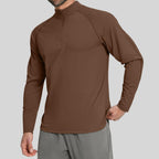 Mens Gym Training 78%nylon 22%spandex Quarter Zip Shirt ECX5086-2 - Product View 34 | Honfit