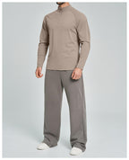 Mens Gym Training 78%nylon 22%spandex Quarter Zip Shirt ECX5086-2 - Product View 38 | Honfit
