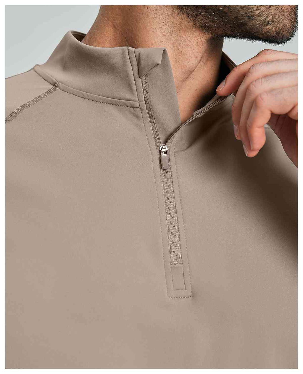 Mens Gym Training 78%nylon 22%spandex Quarter Zip Shirt ECX5086-2 - Product View 42 | Honfit