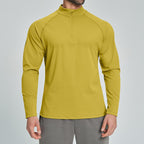 Mens Gym Training 78%nylon 22%spandex Quarter Zip Shirt ECX5086-2 - Product View 7 | Honfit