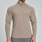 Mens Gym Training 78%nylon 22%spandex Quarter Zip Shirt ECX5086-2 - Product View 9 | Honfit