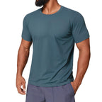 Mens Gym Workout 88%polyester 12%spandex Tshirt EDX1166 - Product View 16 | Honfit