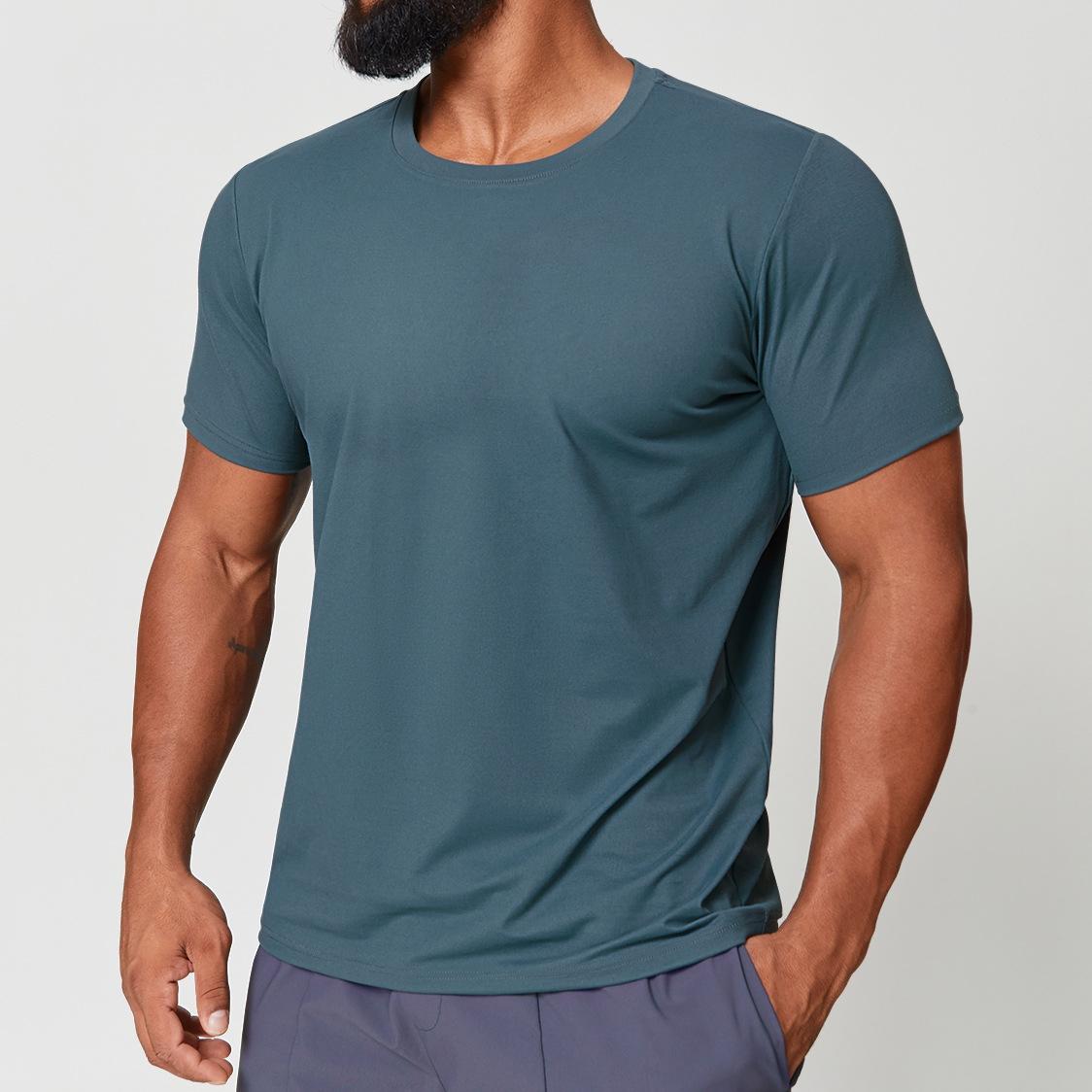Mens Gym Workout 88%polyester 12%spandex Tshirt EDX1166 - Product View 19 | Honfit