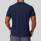 Mens Gym Workout 88%polyester 12%spandex Tshirt EDX1166 - Product View 2 | Honfit
