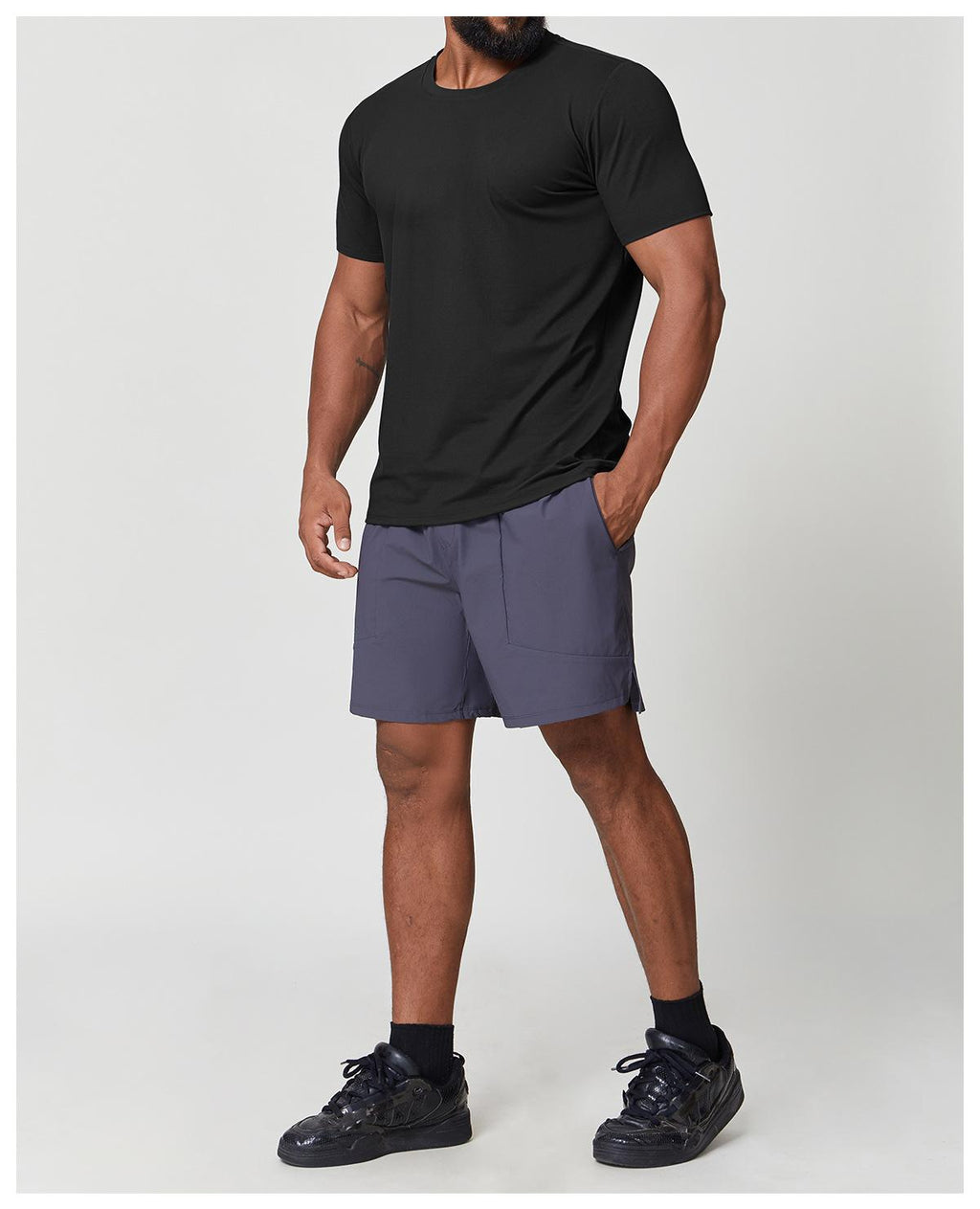 Mens Gym Workout 88%polyester 12%spandex Tshirt EDX1166 - Product View 28 | Honfit