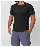 Mens Gym Workout 88%polyester 12%spandex Tshirt EDX1166 - Product View 29 | Honfit