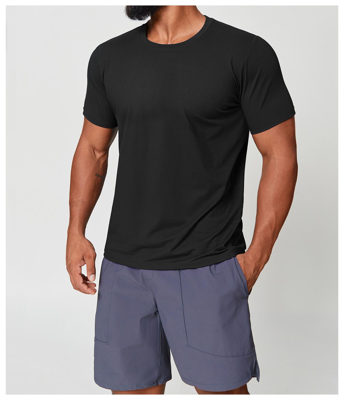 Mens Gym Workout 88%polyester 12%spandex Tshirt EDX1166 - Product View 29 | Honfit
