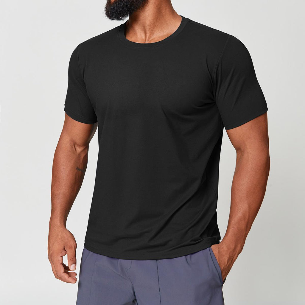 Mens Gym Workout 88%polyester 12%spandex Tshirt EDX1166 - Product View 3 | Honfit