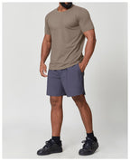 Mens Gym Workout 88%polyester 12%spandex Tshirt EDX1166 - Product View 32 | Honfit