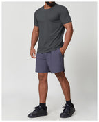 Mens Gym Workout 88%polyester 12%spandex Tshirt EDX1166 - Product View 36 | Honfit