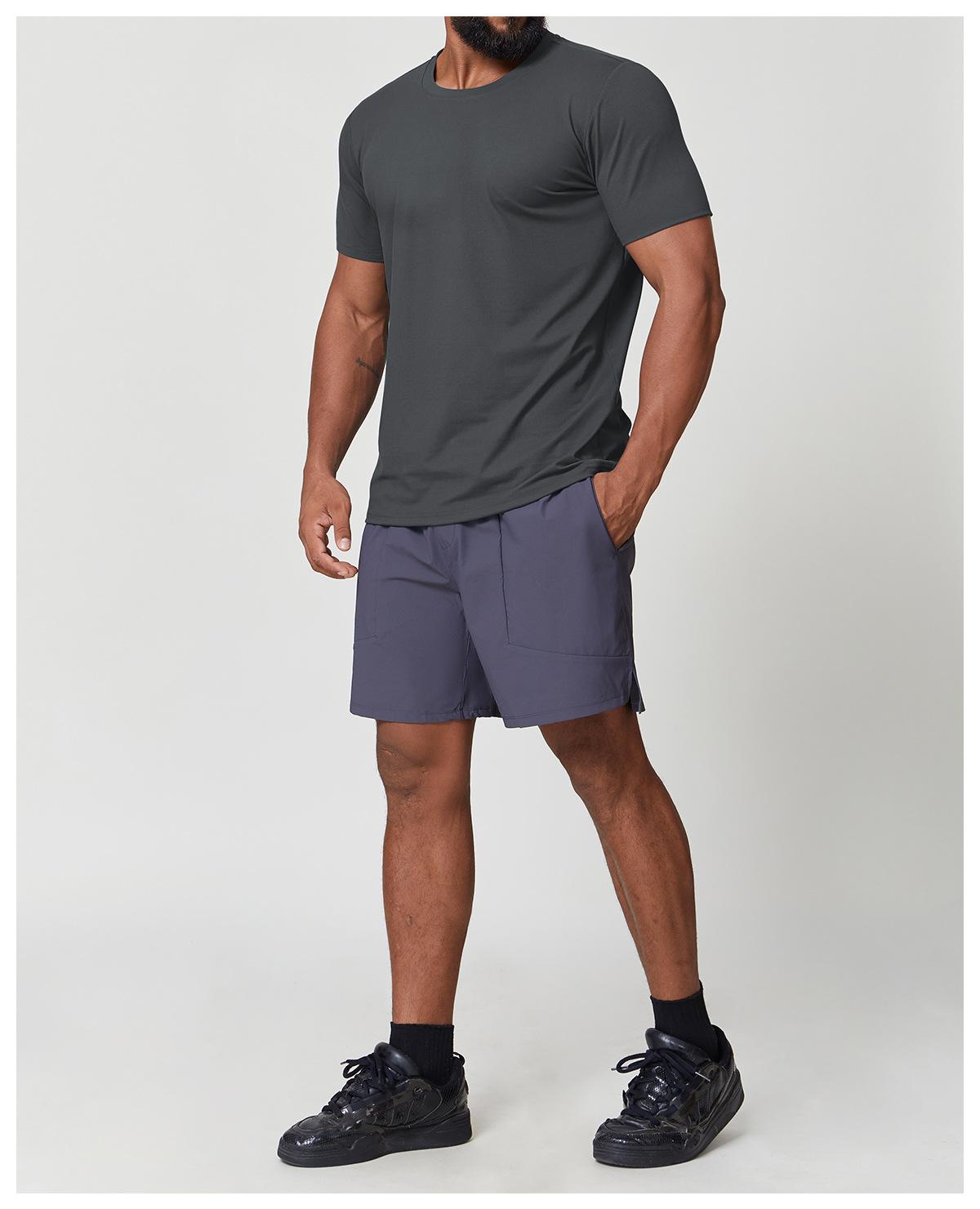 Mens Gym Workout 88%polyester 12%spandex Tshirt EDX1166 - Product View 36 | Honfit
