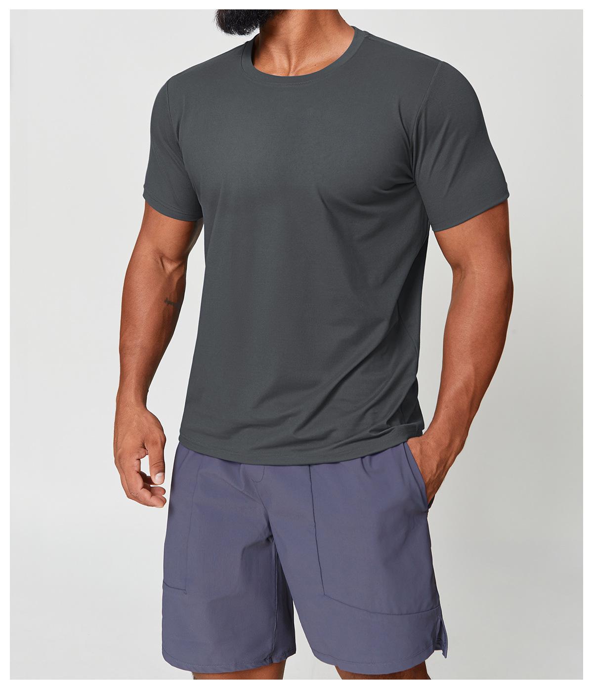 Mens Gym Workout 88%polyester 12%spandex Tshirt EDX1166 - Product View 37 | Honfit
