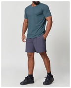 Mens Gym Workout 88%polyester 12%spandex Tshirt EDX1166 - Product View 40 | Honfit