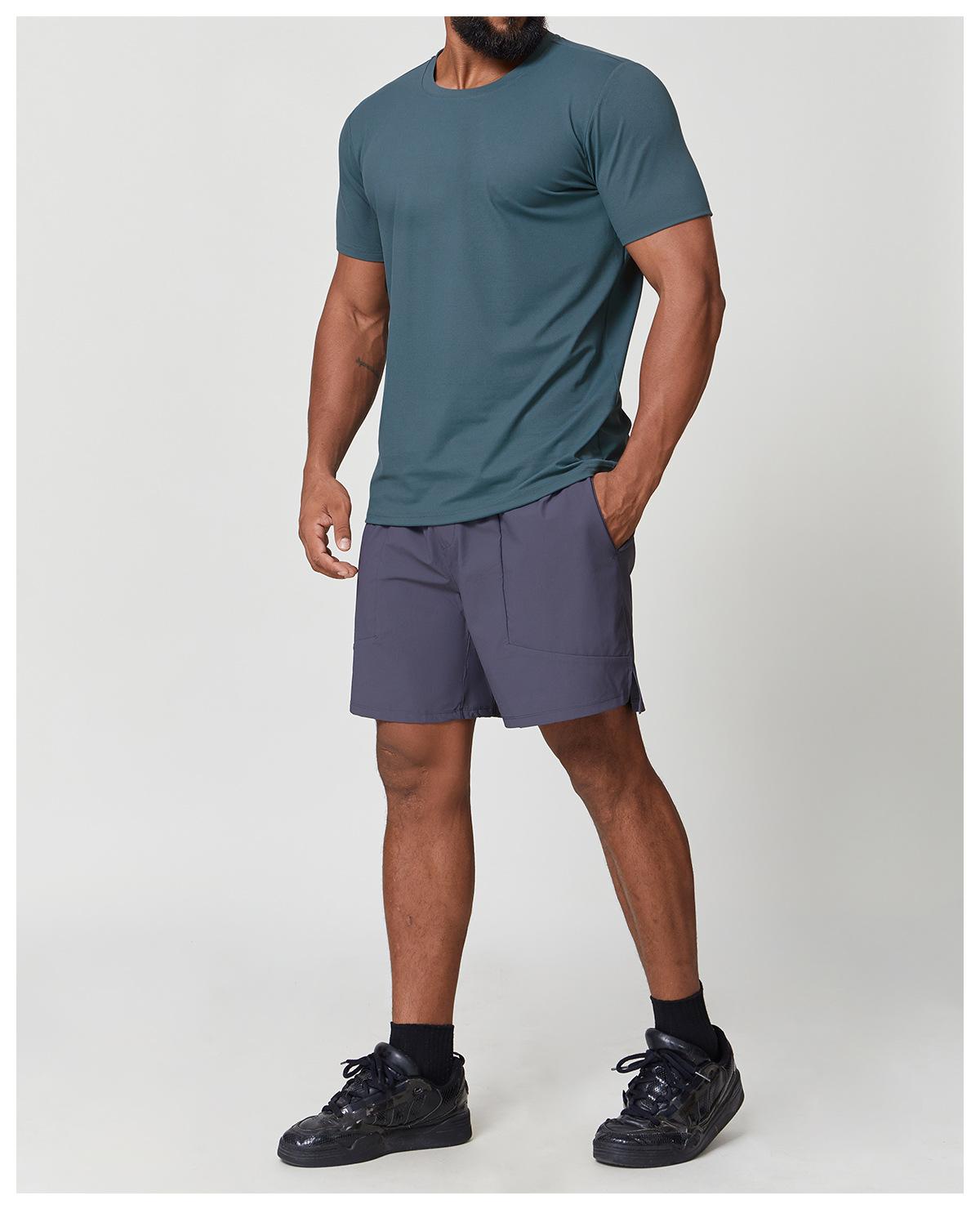 Mens Gym Workout 88%polyester 12%spandex Tshirt EDX1166 - Product View 40 | Honfit
