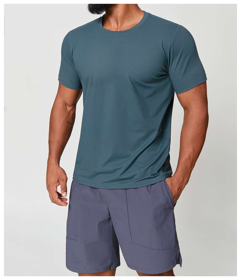 Mens Gym Workout 88%polyester 12%spandex Tshirt EDX1166 - Product View 41 | Honfit
