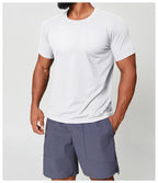 Mens Gym Workout 88%polyester 12%spandex Tshirt EDX1166 - Product View 45 | Honfit