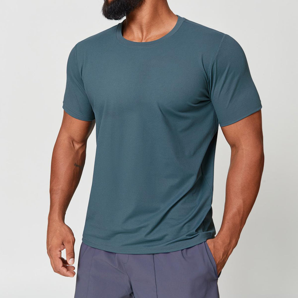 Mens Gym Workout 88%polyester 12%spandex Tshirt EDX1166 - Product View 5 | Honfit