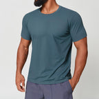 Mens Gym Workout 88%polyester 12%spandex Tshirt EDX1166 - Product View 5 | Honfit