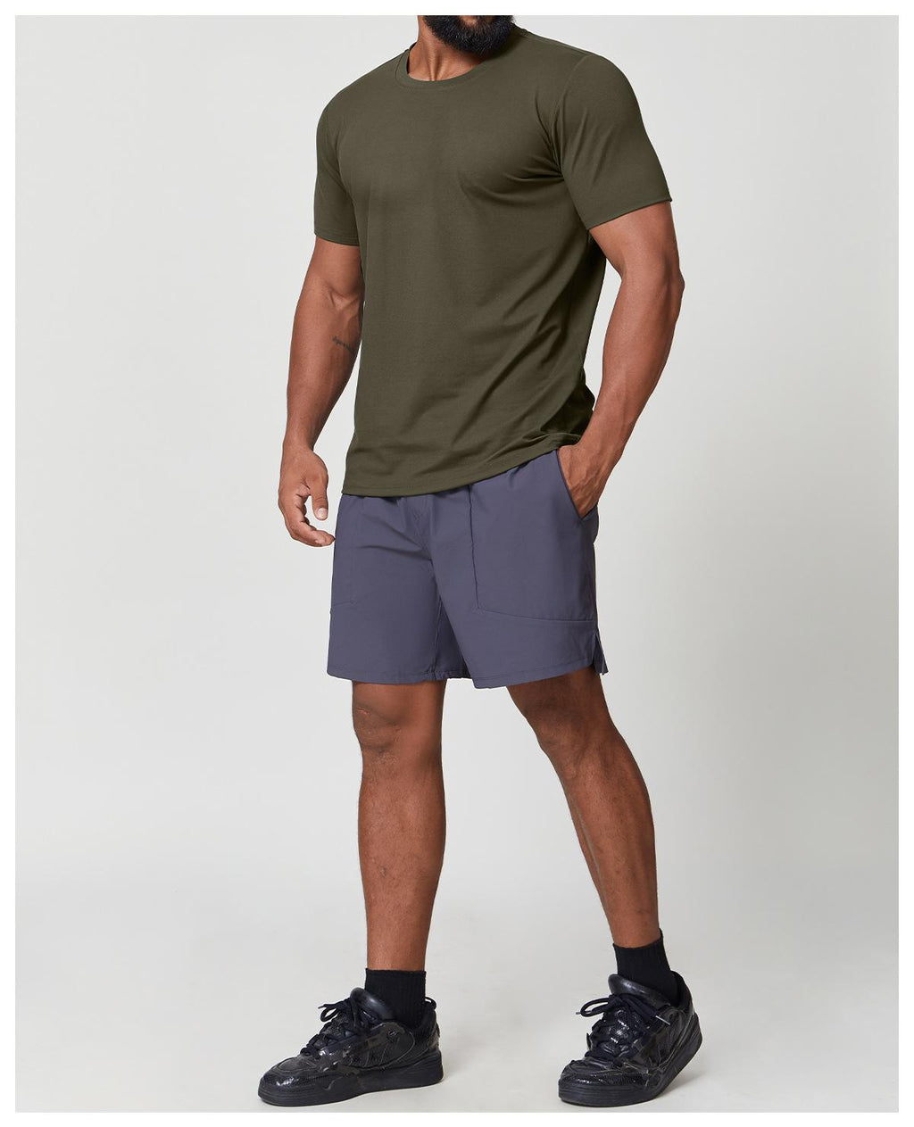 Mens Gym Workout 88%polyester 12%spandex Tshirt EDX1166 - Product View 51 | Honfit