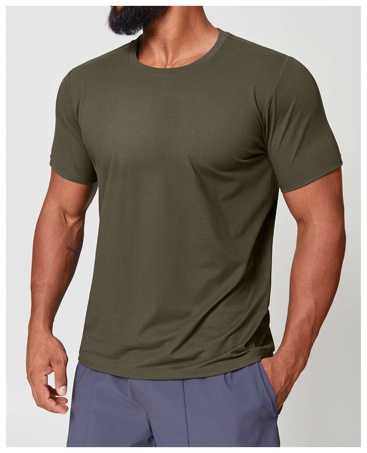 Mens Gym Workout 88%polyester 12%spandex Tshirt EDX1166 - Product View 52 | Honfit