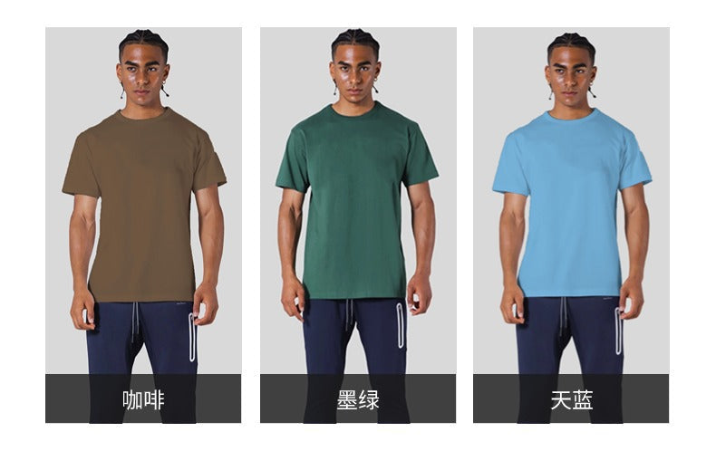 Mens Casual Sports 100% cotton Tshirt F-TX200 print logo 33