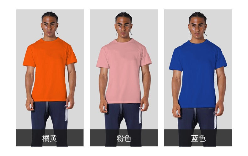 Mens Casual Sports 100% cotton Tshirt F-TX200 print logo 35