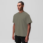 Mens Casual Oversized 40%cotton 40%bamboo 20%polyester T-shirt F-TX240 print logo 9