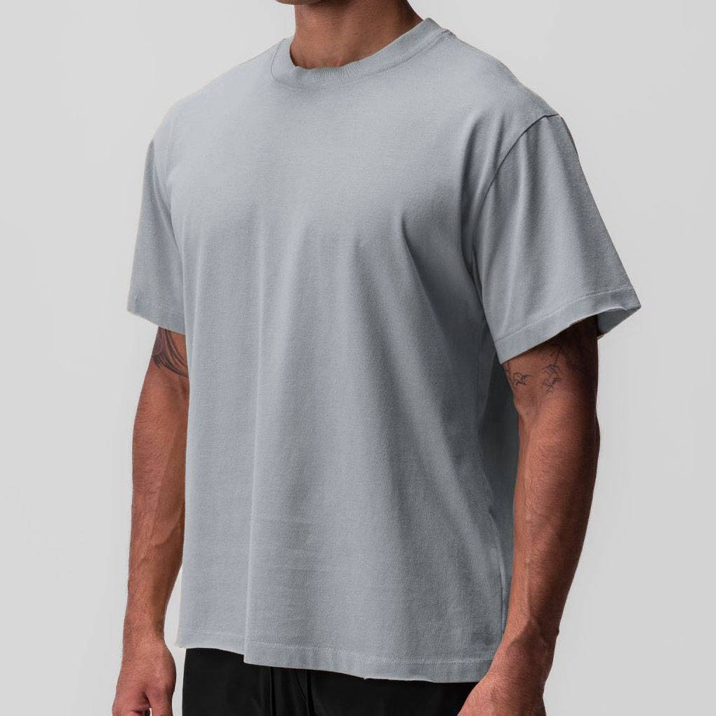 Mens Casual Oversized 40%cotton 40%bamboo 20%polyester T-shirt F-TX240 print logo 17