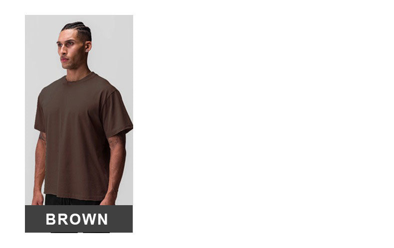 Mens Casual Oversized 40%cotton 40%bamboo 20%polyester T-shirt F-TX240 print logo 25