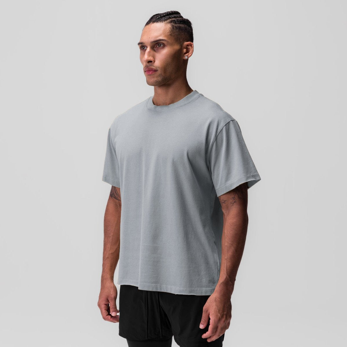 Mens Casual Oversized 40%cotton 40%bamboo 20%polyester T-shirt F-TX240 print logo 42