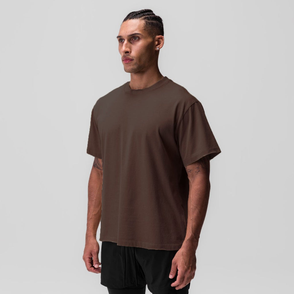 Mens Casual Oversized 40%cotton 40%bamboo 20%polyester T-shirt F-TX240 print logo 7