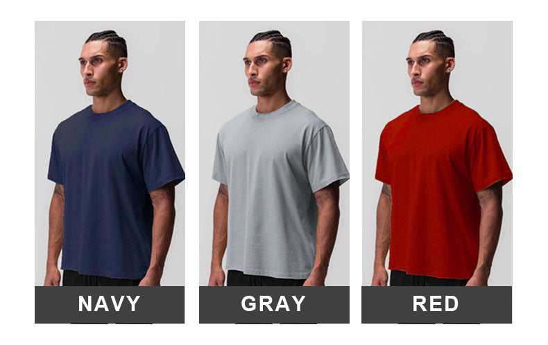Mens Casual Oversized 40%cotton 40%bamboo 20%polyester T-shirt F-TX240 print logo 23