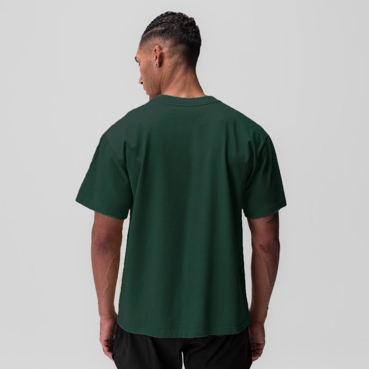 Mens Casual Oversized 40%cotton 40%bamboo 20%polyester T-shirt F-TX240 print logo 40