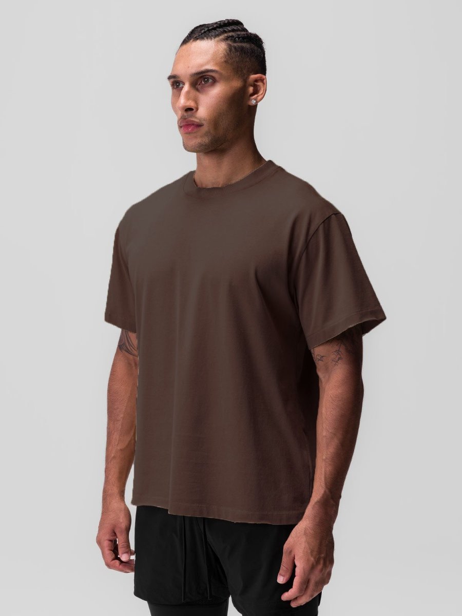 Mens Casual Oversized 40%cotton 40%bamboo 20%polyester T-shirt F-TX240 print logo 16