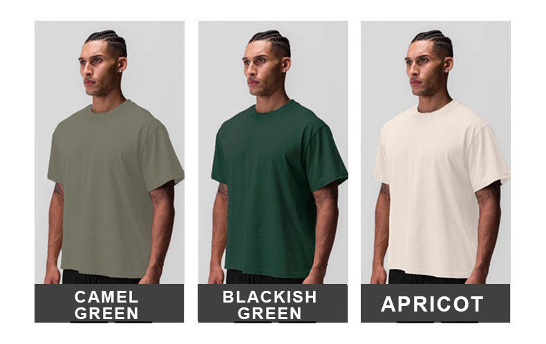 Mens Casual Oversized 40%cotton 40%bamboo 20%polyester T-shirt F-TX240 print logo 24