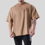 Mens Streetwear Heavyweight 100% cotton Tshirt F-TX260 print logo 30