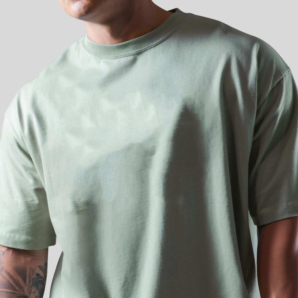 Mens Streetwear Heavyweight 100% cotton Tshirt F-TX260 print logo 5