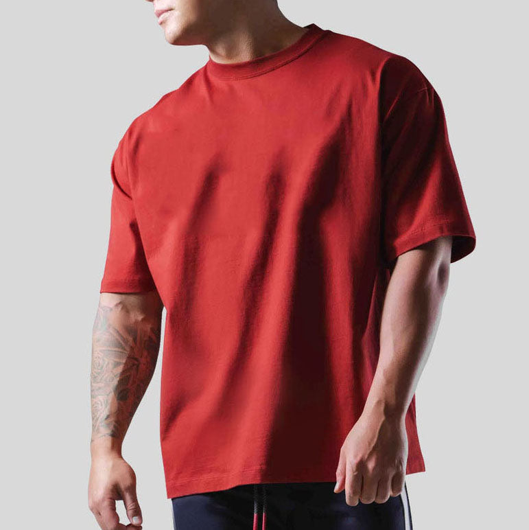 Mens Streetwear Heavyweight 100% cotton Tshirt F-TX260 print logo 46