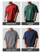 Mens Streetwear Heavyweight 100% cotton Tshirt F-TX260 print logo 23