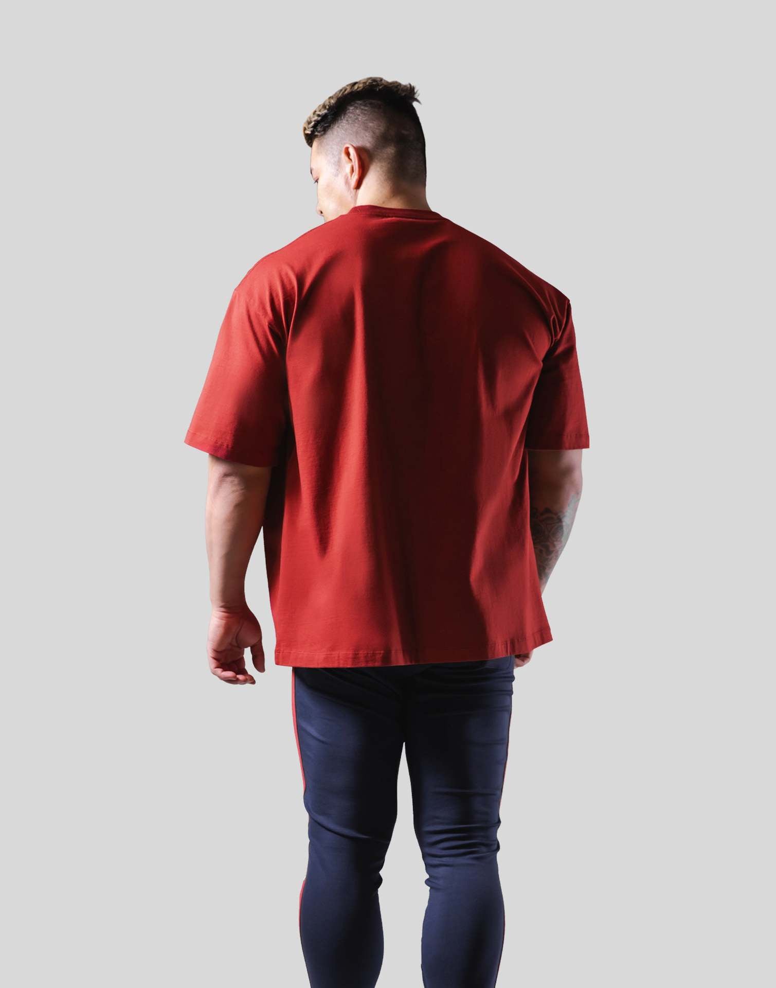 Mens Streetwear Heavyweight 100% cotton Tshirt F-TX260 print logo 42