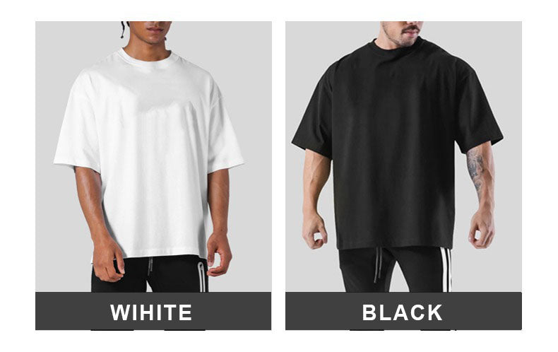 Mens Streetwear Heavyweight 100% cotton Tshirt F-TX260 print logo 21