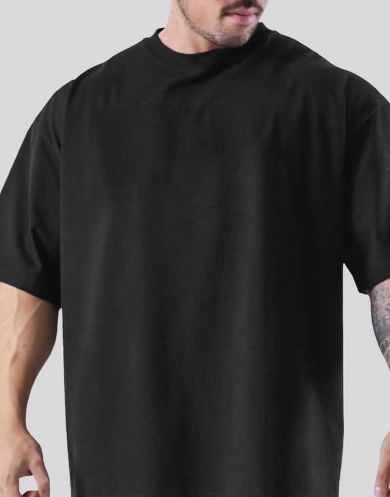 Mens Streetwear Heavyweight 100% cotton Tshirt F-TX260 print logo 2