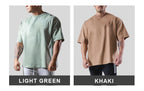Mens Streetwear Heavyweight 100% cotton Tshirt F-TX260 print logo 22
