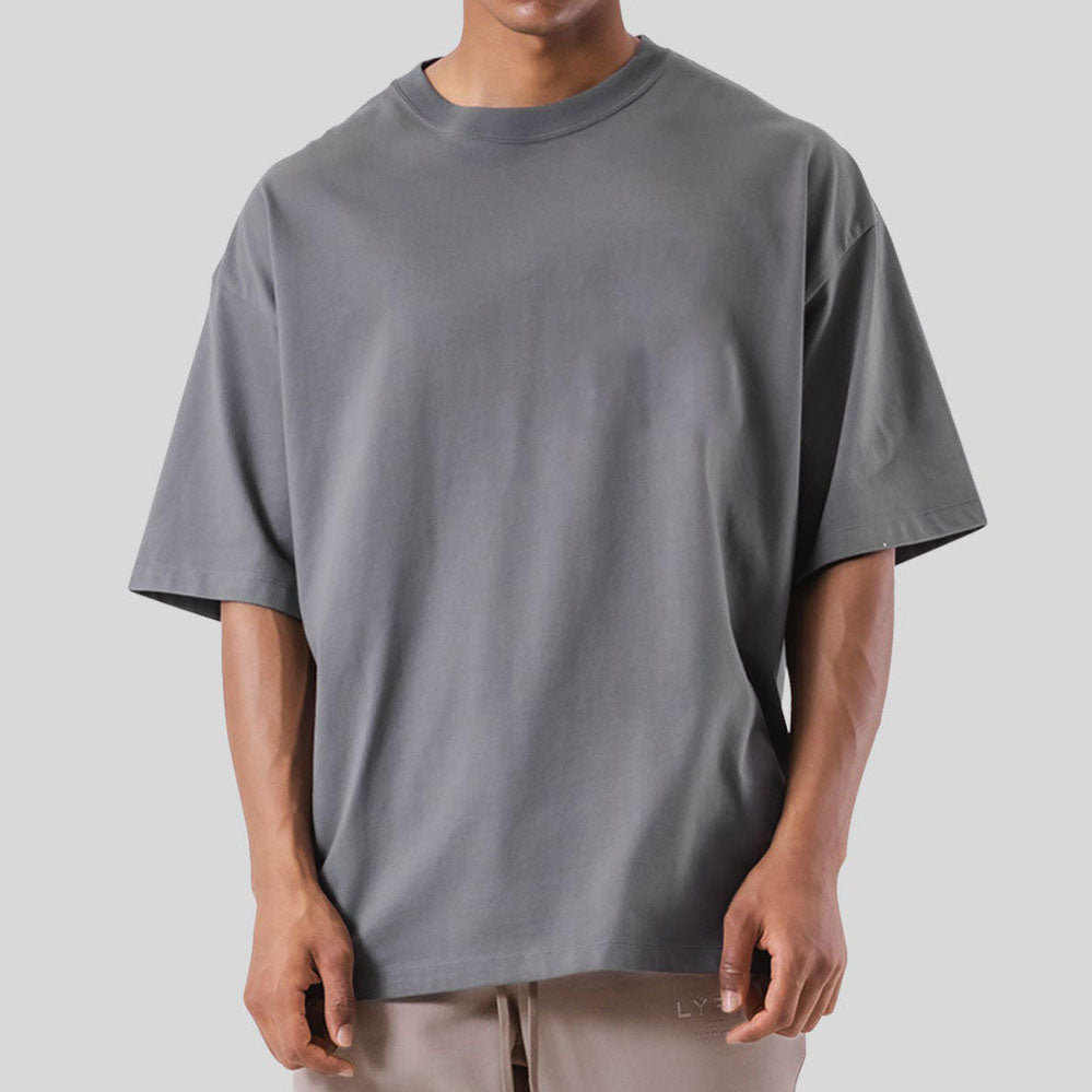 Mens Streetwear Heavyweight 100% cotton Tshirt F-TX260 print logo 56