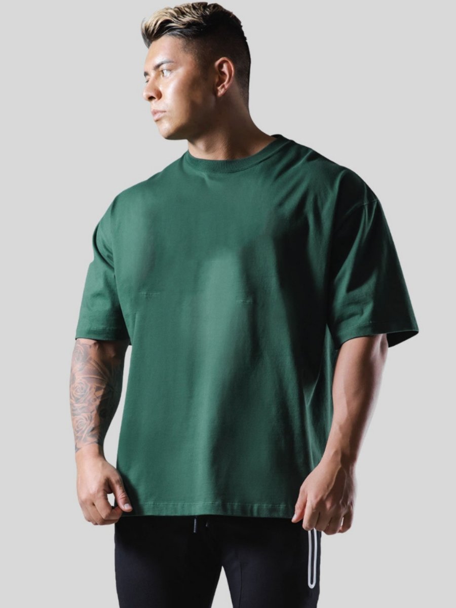 Mens Streetwear Heavyweight 100% cotton Tshirt F-TX260 print logo 15