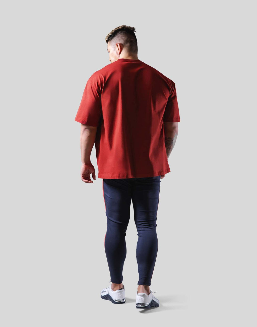 Mens Streetwear Heavyweight 100% cotton Tshirt F-TX260 print logo 41