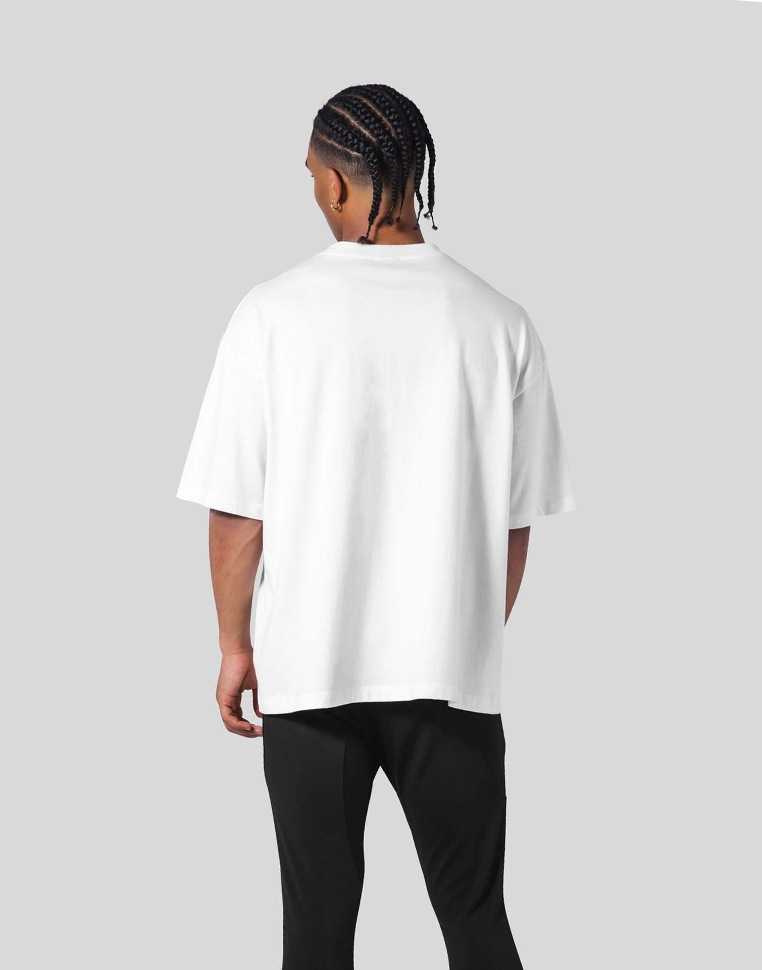 Mens Streetwear Heavyweight 100% cotton Tshirt F-TX260 print logo 53