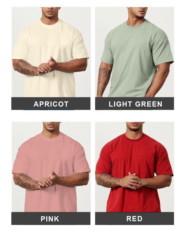Mens Oversized Streetwear 100% cotton Tshirt F-WQ-TX260 print logo 17