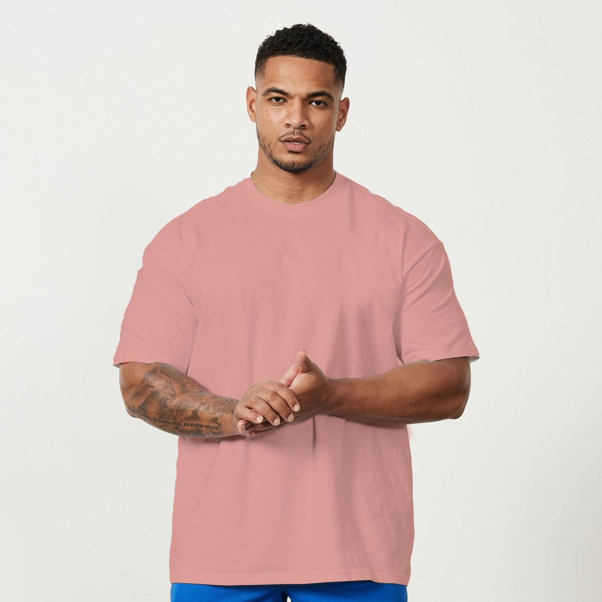 Mens Oversized Streetwear 100% cotton Tshirt F-WQ-TX260 print logo 5