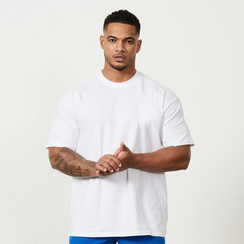 Mens Oversized Streetwear 100% cotton Tshirt F-WQ-TX260 print logo 1